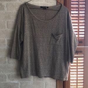 Olive green 3/4 sleeve top